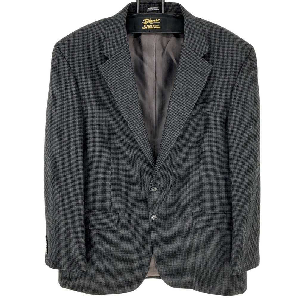 Oscar de la Renta Gray Textured Sport Coat Blazer